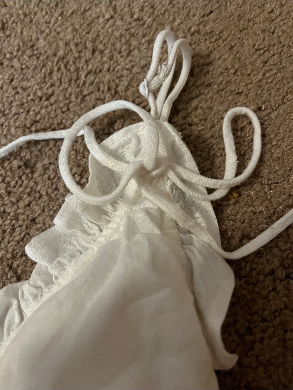 wild fable White Drawstring Ruffle Cami - Picture 4 of 6